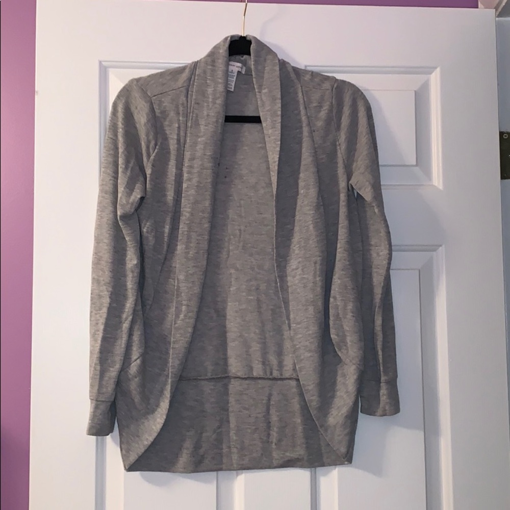Gray cardigan